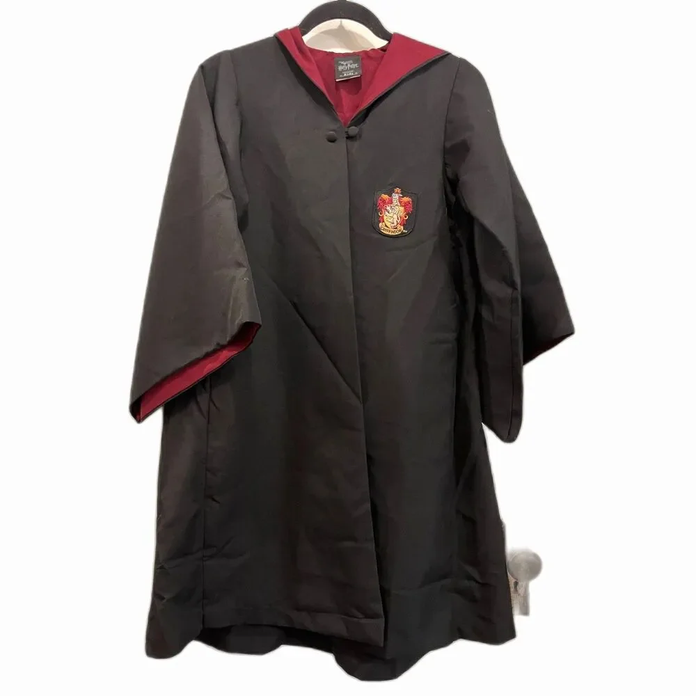 Harry Potter Griffindor Universal Studios Black Wizard Clock Robe Kids Size XXXS - Picture 3 of 10